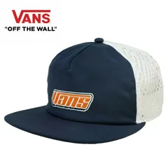 【クリックポスト対応可】VANS ヴァンズ バンズ男女兼用 キャップレトロ アンストラクチャード メッシュ キャップRETRO UNST MESH CAPNAVY WHITE ネイビー ホワイトメンズ レディース 白 紺 ロゴ トラッカーキャップのサムネイル
