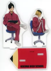 【中古】アクリルスタンド・アクリルパネル 黒尾鉄朗＆孤爪研磨 アクリルスタンド(制作現場風) 「ハイキュー!! 全国遠征ポップアップストア」