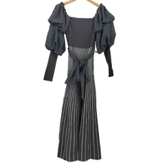 ロイヤルパーティー ROYAL PARTY コンシャススリーブラインスカートワンピース  レディース FREE 