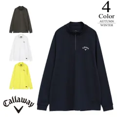 【セール/40％OFF】キャロウェイ ゴルフウェア ロゴジャカードハーフジップモックネック c25233102 【M/L寸：メンズ】Callaway キャロウエイ ゴルフウエア シャツ メンズ【秋冬】【メール便】