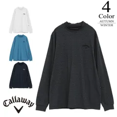 【セール/40％OFF】キャロウェイ ゴルフウェア ロゴプリントストレッチ天竺モックネック c25233106 【L寸：メンズ】Callaway キャロウエイ ゴルフウエア シャツ メンズ【秋冬】【メール便】