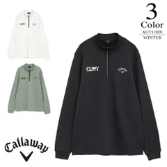【セール/40％OFF】キャロウェイ ゴルフウェア 裏起毛ハーフジップモックネックシャツ c25233113 【M/L/LL/3L寸：メンズ】Callaway キャロウエイ ゴルフウエア シャツ メンズ【秋冬】【メール便】