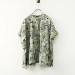 新品 未使用 定価17600円 マーブルシュッド marble SUD Picnic シャツ F グリーン┃ブラウス アニマル 総柄 トップス【2400014879513】のサムネイル