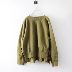 美品 定価55000円 2025AW 45R 45rpm フォーティファイブアール 裏毛*カットワークのスウェット カーキ┃プルオーバー【2400014881837】のサムネイル