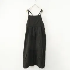 サマンサモスモス Samansa Mos2 SM2 エプロンジャンパースカート F∥チャコール ドレス ロング フレア マキシ丈 【2400014886573】