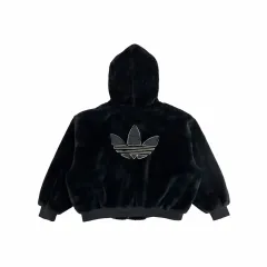 アディダス レディース ウィメンズ ファイヤーバード ファー フリース フーディー ジップアップ ジャケット M