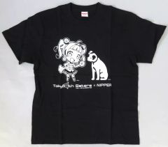 [중고] 티셔츠 나나사키 니콜 콜라보레이션 티셔츠 블랙 M 사이즈 [Tokyo 7th 시스터즈 × Nipper]