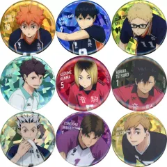 【中古】バッジ・ピンズ 全9種セット 「ハイキュー!! SPECIAL POPUP 2025 at baseyard tokyo トレーディング カンバッジ ホログラムVer.」