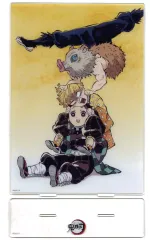 【中古】アクリルスタンド・アクリルパネル 竈門炭治郎＆我妻善逸＆嘴平伊之助(第24話前半) ビッグアクリルスタンド 「アニメ 鬼滅の刃 歴代全幕間画 WEBSHOPくじ 竈門炭治郎 立志編」 A-045賞