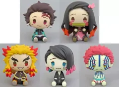 【中古】トレーディングフィギュア 全6種セット ちょこのっこ フィギュア 「一番くじ 鬼滅の刃 ～心を燃やせ～」 D賞