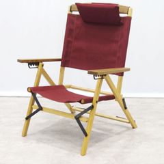 NychairX アウトドアチェア レッド 木製アーム NychairX アウトドアチェア レッド 木製アーム - メルカリ