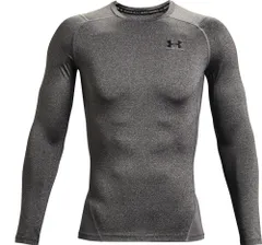 アンダーアーマー UNDER ARMOUR UA ヒートギアアーマー ロングスリーブ シャツ メンズ 長袖 アンダーウェア トップス 吸汗速乾 涼しい 通気性 トレーニング 抗菌防臭 ドライ ストレッチ  136 090 CARBONHEATHER/BL