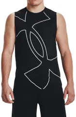 アンダーアーマー UNDER ARMOUR UA テック スリーブレスTシャツ 〈グラフィック〉  1379035 001 BLACK/WHITE