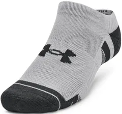 アンダーアーマー UNDER ARMOUR UAパフォーマンステック ノーショー ソックス 3足セット メンズ レディース 靴下 くつした ショート丈 スポーツソックス ランニング 防臭 通気性 速乾  1379 011 MODGRAY/WHITE/JE
