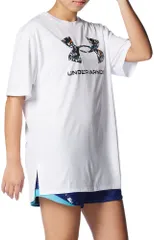 アンダーアーマー UNDER ARMOUR UA テック オーバーサイズ Tシャツ  1378305 100 WHITE