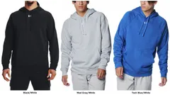 アンダーアーマー UNDER ARMOUR UAライバルフリース フーディー メンズ パーカー トップス 長袖 柔らかい 起毛素材 水分コントロール 吸汗速乾 軽量 保温 ジム トレーニング フィットネス  1379757 011 MODGRAY/WHITE