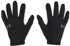 アンダーアーマー UNDER ARMOUR 陸上 ランニング UA ストーム ラン ライナー グローブ メンズ 手袋 スマホ対応 タッチパネル操作 撥水 秋冬 防寒 トレーニング 屋外 運動 雪  137 001 BLACK/BLACK/BLAC
