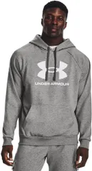 アンダーアーマー UNDER ARMOUR UAライバルフリース ロゴ フーディー メンズ パーカー トレーニングウェア スポーツウェア トップス ウェア スポーツ あんだーあーまー  1379758 025 CASTLEROCKLIGHTH