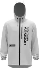 アンダーアーマー UNDER ARMOUR ブラッシュドウーブン フルジップフーディー ジャケット メンズ スポーツウェア トレーニングウェア 防寒 アウター 裏起毛 冬 撥水  1381347 100 WHT