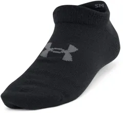 アンダーアーマー UNDER ARMOUR UA エッセンシャル ノーショー ソックス 6 足セット あんだーあーまー  1382610 001 BLACK/BLACK/CAST