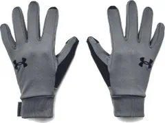 アンダーアーマー UNDER ARMOUR UAストーム グローブ 手袋 防寒 撥水 保温 起毛 ニット フィット感 ランニング トレーニング タッチパネル対応 スマホ対応 部活動 クラブ サークル  1377508 012 PITCHGRAY/BLACK