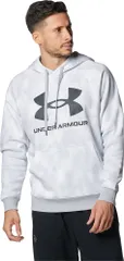 アンダーアーマー UNDER ARMOUR UAライバルフリース ビッグロゴ フーディー メンズ パーカー スウェット トップス ルーズフィット 吸汗速乾 ドライ トレーニング ジム 運動 部活 練習  1381331 100 WHT