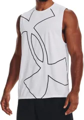 アンダーアーマー UNDER ARMOUR UA テック スリーブレスTシャツ 〈グラフィック〉  1379035 100 WHITE/BLACK