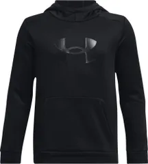 アンダーアーマー UNDER ARMOUR フリース ビッグロゴ フーディー アンダーアーマー パーカー スウェット 上着 スポーツ 運動 部活 練習 試合  1379799 001 BLACK/BLACK