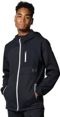 アンダーアーマー UNDER ARMOUR ニット フルジップ JK アンダーアーマー パーカー スウェット 上着 スポーツ 運動 部活 練習 試合  1381264 001 BLACK/PITCHGRAY