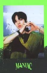 【中古】コレクションカード(男性) Stray Kids/Seungmin(スンミン)/枠黒・黄緑/「Stray Kids 2nd World Tour MANIAC in Seoul」グッズ予約特典ランダムポラロイドカード