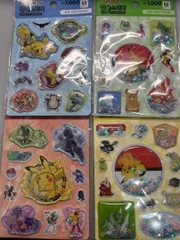 《4種類セット》【日本未発売韓国限定】　ポケモン＊ウォーター＊カプセル＊シール