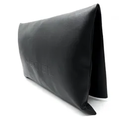 【美品】DIESEL ディーゼル クラッチバッグ ハンドバッグ フェイクレザー ブラック 黒色 ユニセックス 男女兼用 メンズ レディース