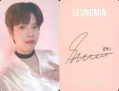 【中古】コレクションカード(男性) Stray Kids/Seungmin(スンミン)/ホログラム仕様・裏面印刷サイン入り/「NACIFIC×Stray Kids」購入特典フォトカード