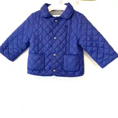 ベビー用◎ (^w^)b PETIT BATEAU  プチバトー ナイロン100% 中綿入り キルティング アウター 防寒 コート ポケット付き ジャンパー 秋冬 お洒落 可愛い パープル系 子ども用 サイズ 12m