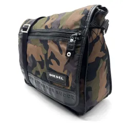 【良品】DIESEL ディーゼル キャンバス ショルダーバッグ メッセンジャー 鞄 迷彩 y2k メンズ ユニセックス 男女兼用