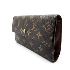 【良品】LOUIS VUITTON ルイヴィトン 長財布 ロングウォレット ポルトフォイユ サラモノグラム ブラウン 茶色 pvc ユニセックス 男女兼用 メンズ レディース