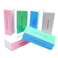 TikTrunk 爪磨き ブロック スポンジ 4面 ネイルケア シャイナー ツヤ出し 6個セット 男性女性兼用 サロン品質 [6個セット]