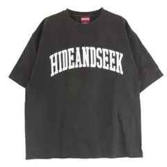 HideandSeek ハイドアンドシーク フロント アーチロゴ プリント ショートスリーブ Tシャツ 半袖カットソー チャコール系 L【中古】のサムネイル