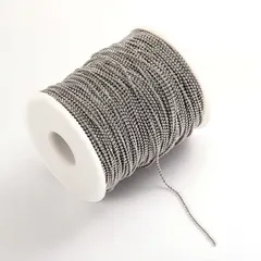 【200cm】ステンレス ボールチェーン 2mm シルバー ハンドメイド チェーン パーツ