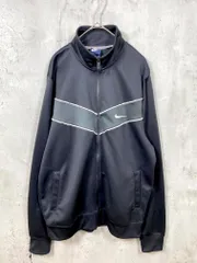 NIKE ナイキ 637744-010 スウッシュロゴ ジップアップ トラック ジャージ ブルゾン ジャケット sizeL/黒 ■■ メンズ