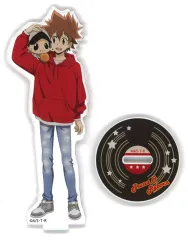 【中古】アクリルスタンド・アクリルパネル 沢田綱吉＆リボーン アクリルスタンド 「くじプラ 家庭教師ヒットマンREBORN! オンラインくじ」 B賞