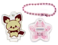 【中古】キーホルダー ピチュー 「ポケットモンスター みんな集合 ポケピース ブラインド2WAYアクリルキーホルダー」