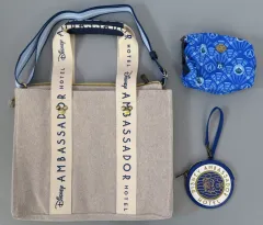 【中古】バッグ ミッキーマウス トートバッグ ポーチ＆コインケースセット 「ディズニー」 ディズニーアンバサダーホテル宿泊者限定