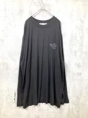 gelato pique ジェラートピケ Joel Robuchon HOMME 長袖 レーヨンロゴプルオーバー Tシャツ sizeL/黒 ■■ メンズ