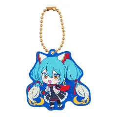 【中古】キーホルダー 初音ミク×シャイニングガンダム 「GUNDAM×MIKU Anniversary Special project. スペシャルラバーマスコット」