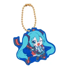 【中古】キーホルダー 初音ミク×エールストライクガンダム 「GUNDAM×MIKU Anniversary Special project. スペシャルラバーマスコット」