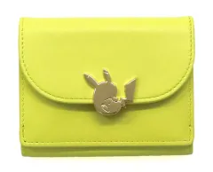 【中古】財布・パスケース ピカチュウ 本革三つ折り財布 「ポケットモンスター」 ポケモンセンター限定