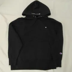 Champion チャンピオン プルオーバーパーカー 黒 ブラック C8-S122 S 裏起毛 【C46】