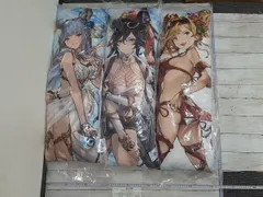 GRANBLUE FANTASY グランブルーファンタジー グラブル ロングクッション 2019 コルワ イルザ ゼタ 水着アート 未開封品 紙タグ付き 計3点セット 【9A20E】