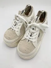 YOSUKE ヨースケ メッシュ 厚底 ソックス ハイカット スニーカー size39/24.5/白 ■■レディース